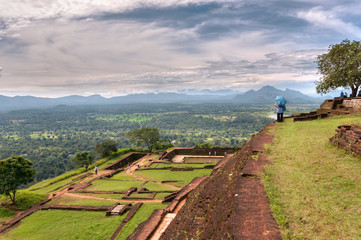 Widok z Sigiriya Rock Temple