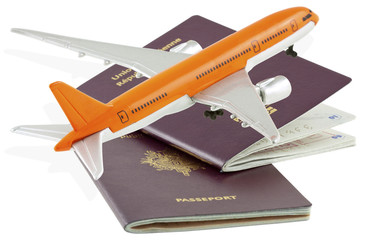 passeports, voyages par avion