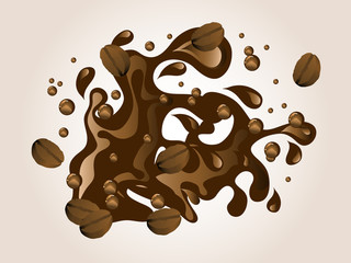 Coffee beans in chocolate