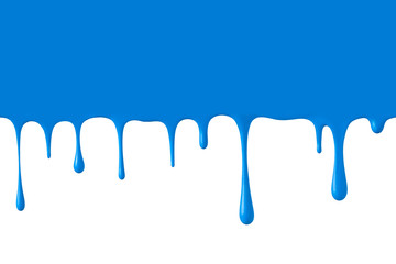 Blue drops on white background