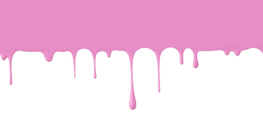 Pink drops on white background