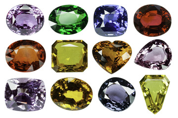 Fototapeta premium Sapphire Jewel on white background