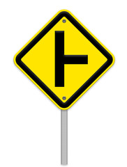 three intersection sign