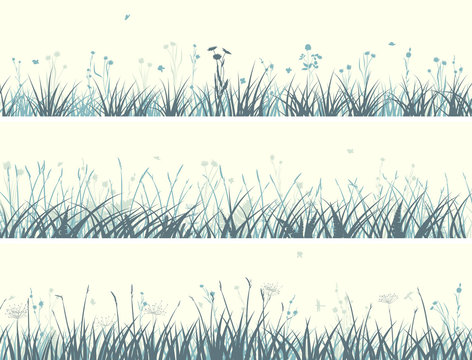 Banner of abstract meadow grass.