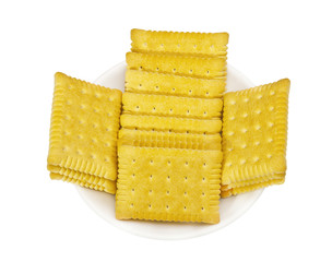 Sweet cookies isolated on a white background