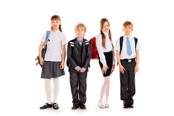 students in uniform