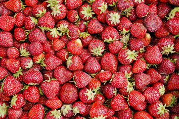 Background of strawberries