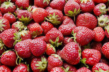 Background of strawberries