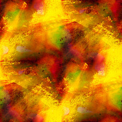 arts yellow red and orange watercolor background - obrazy, fototapety, plakaty