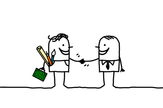 artist handshake