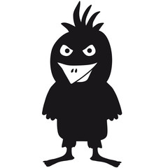 Evil Angry Bird Design
