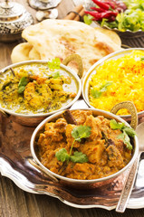 indische Gerichte