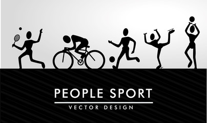Plakat people sport