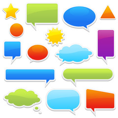 pop-up bubble with shadow on white background