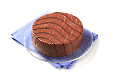 Chocolate glazed cake
