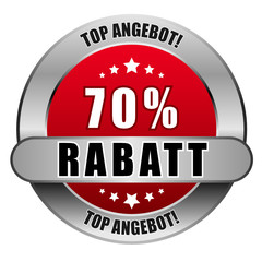 5 Star Button rot 70 % RABATT TA TA
