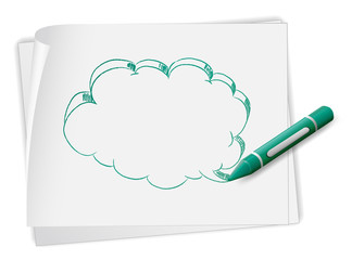 A paper with a doodle art