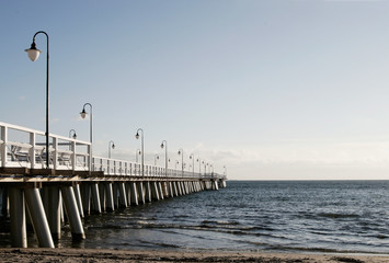 Baltic pier in Gdynia Orlowo