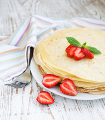 strawberry pancakes