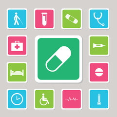 Medical icons set