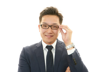 笑顔のビジネスマン