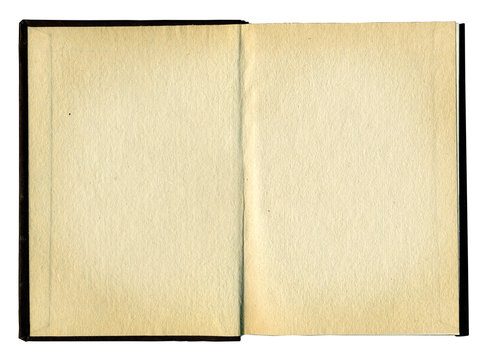 Blank pages in an old book