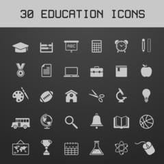 Light education icon set