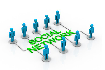Social network concept.