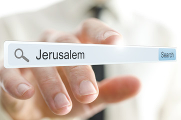 Word Jerusalem written in search bar