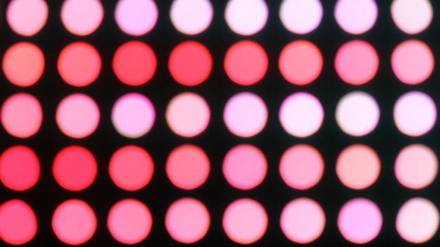 Spotlights. Two shots: Changing colours and one with rack focus.