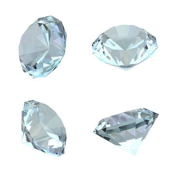 3D Diamonds - Isolated