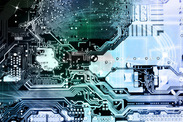 New computers technology.Chip background