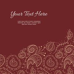Design template greeting card with place for your text