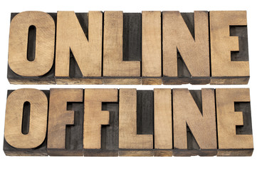 online and offline words