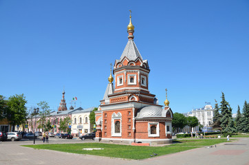 Fototapeta na wymiar Kaplica Aleksandra Newskiego w Jarosławiu