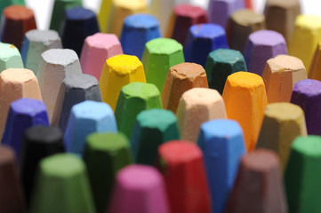 Fototapeta premium Stacks Of Crayon