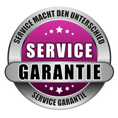 5 Star Button pink SERVICE GARANTIE SMDU SG