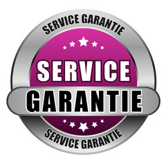 5 Star Button pink SERVICE GARANTIE