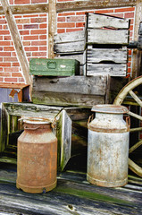 Fototapeta premium Arrangement of old stuff - HDR