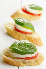Caprese sandwiches