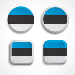 Estonia flag buttons