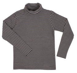 Striped turtleneck. Isolated on a white background.