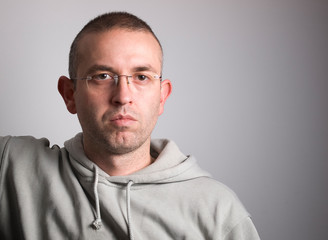 Fototapeta premium adult man with glasses