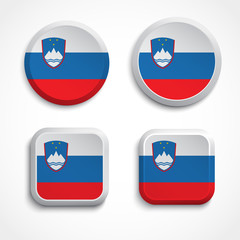 Slovenia flag buttons