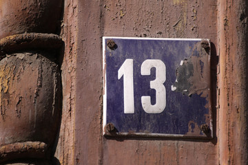 Fototapeta premium House number 13