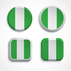 Nigeria flag buttons