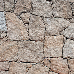 Vintage old stone wall