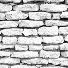 Vintage old stone wall