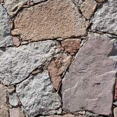 Vintage old stone wall
