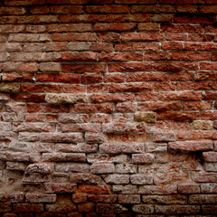 Vintage old brick wall